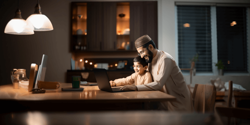 iqranetwork_a_child_trying_to_learn_arabic_Alphabeat_online